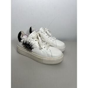 Kurt Geiger Laney Evil Eye Leather Sneaker White Comfort Women’s 37/7
